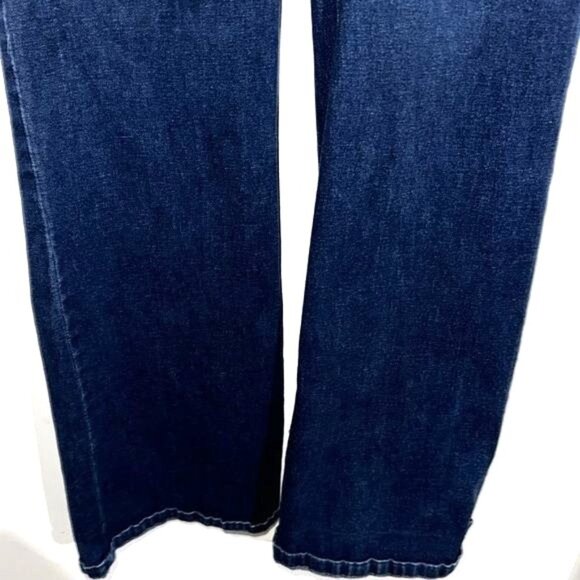 Woman Within Womens Blue Denim Stretch Jeans Size 12T Pull-On Style With Elastic - Picture 5 of 9